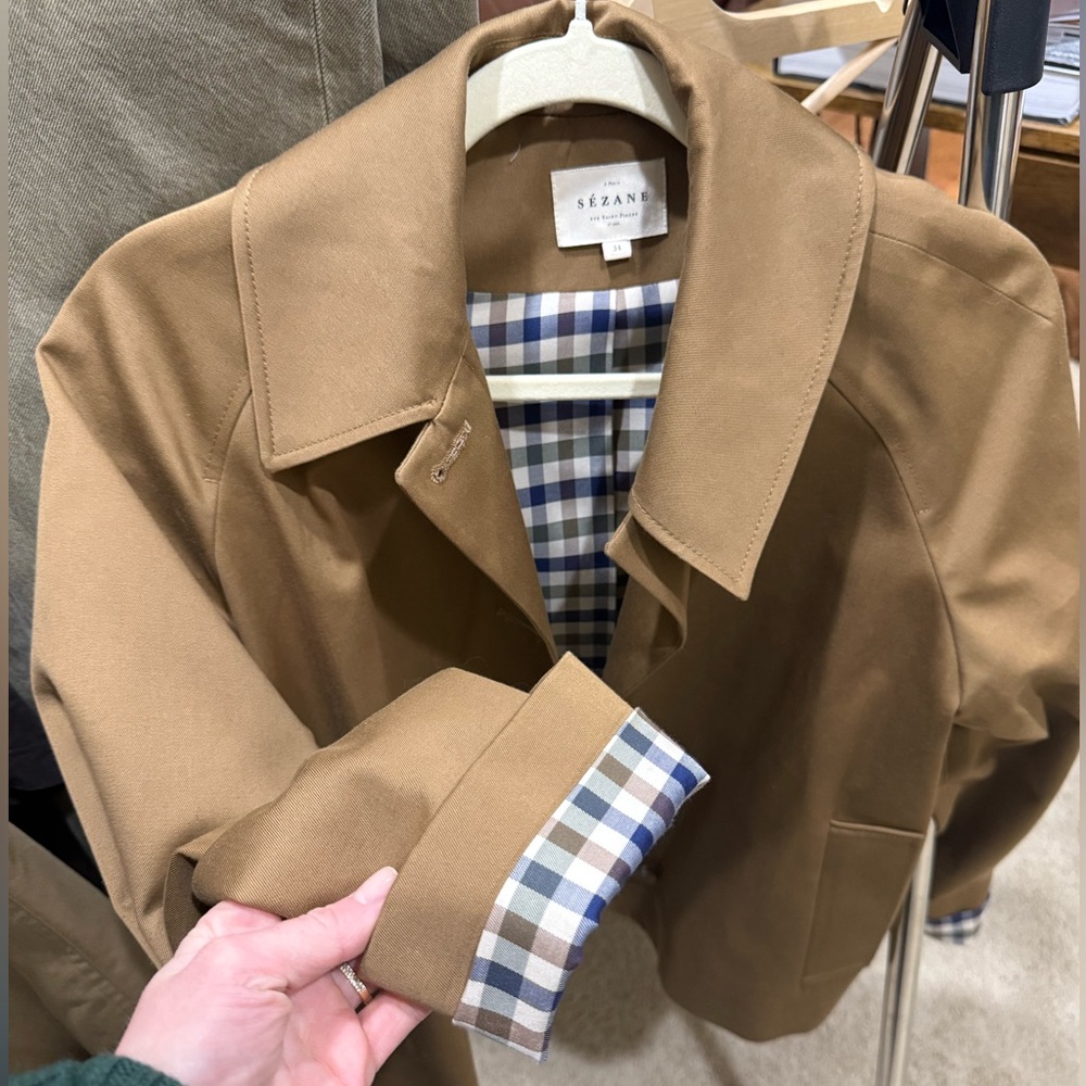 Sezane Bobby Jacket Camel - Size 2 NWOT - Picture 3 of 6